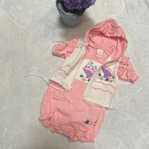 Cute Vintage Sears Infant Size M One Piece Short Overalls With Matching Jacket